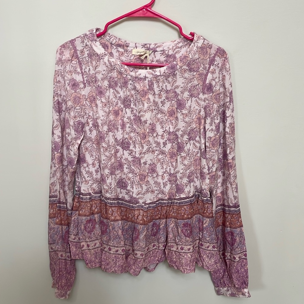 Mystree pink floral top